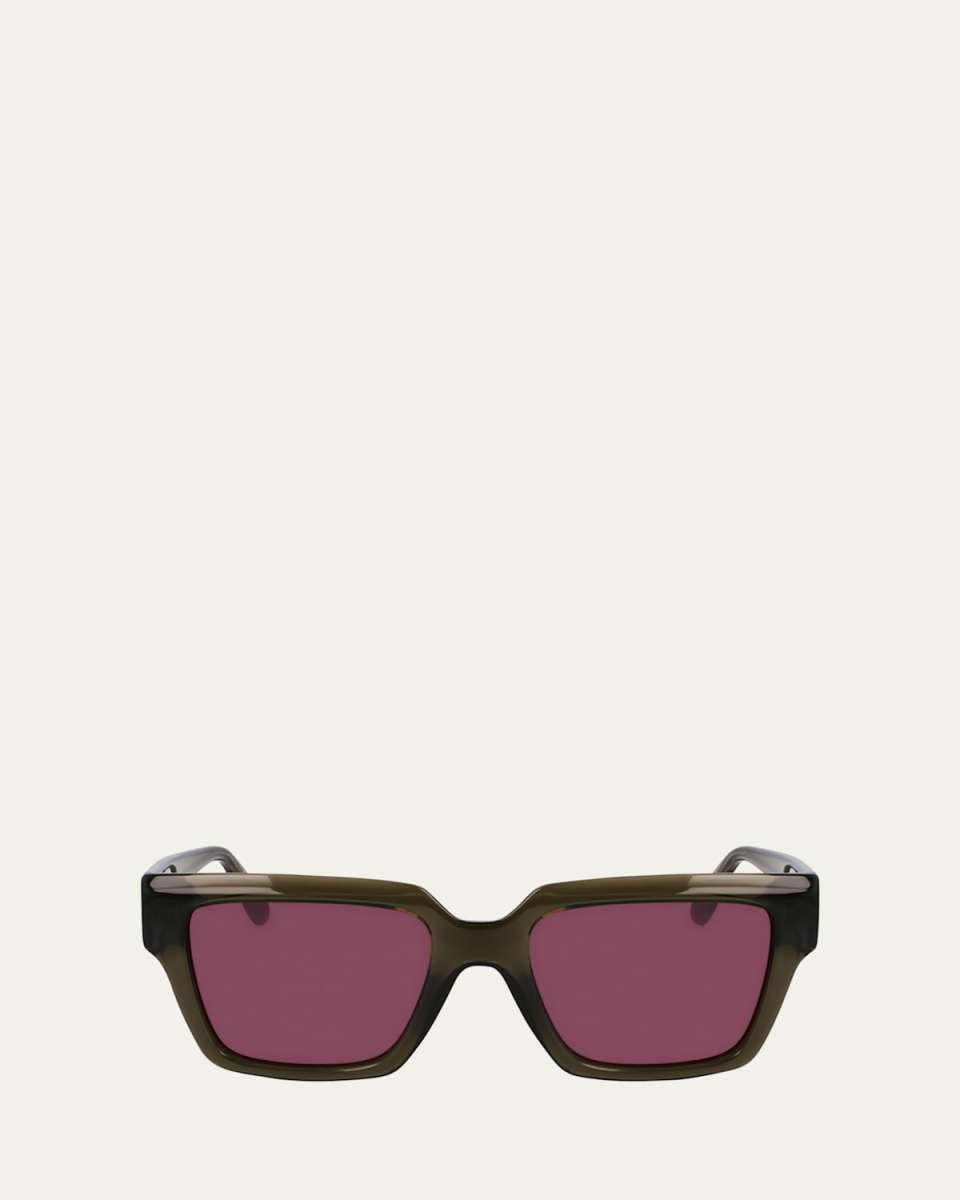 Gancini Acetate Square Sunglasses